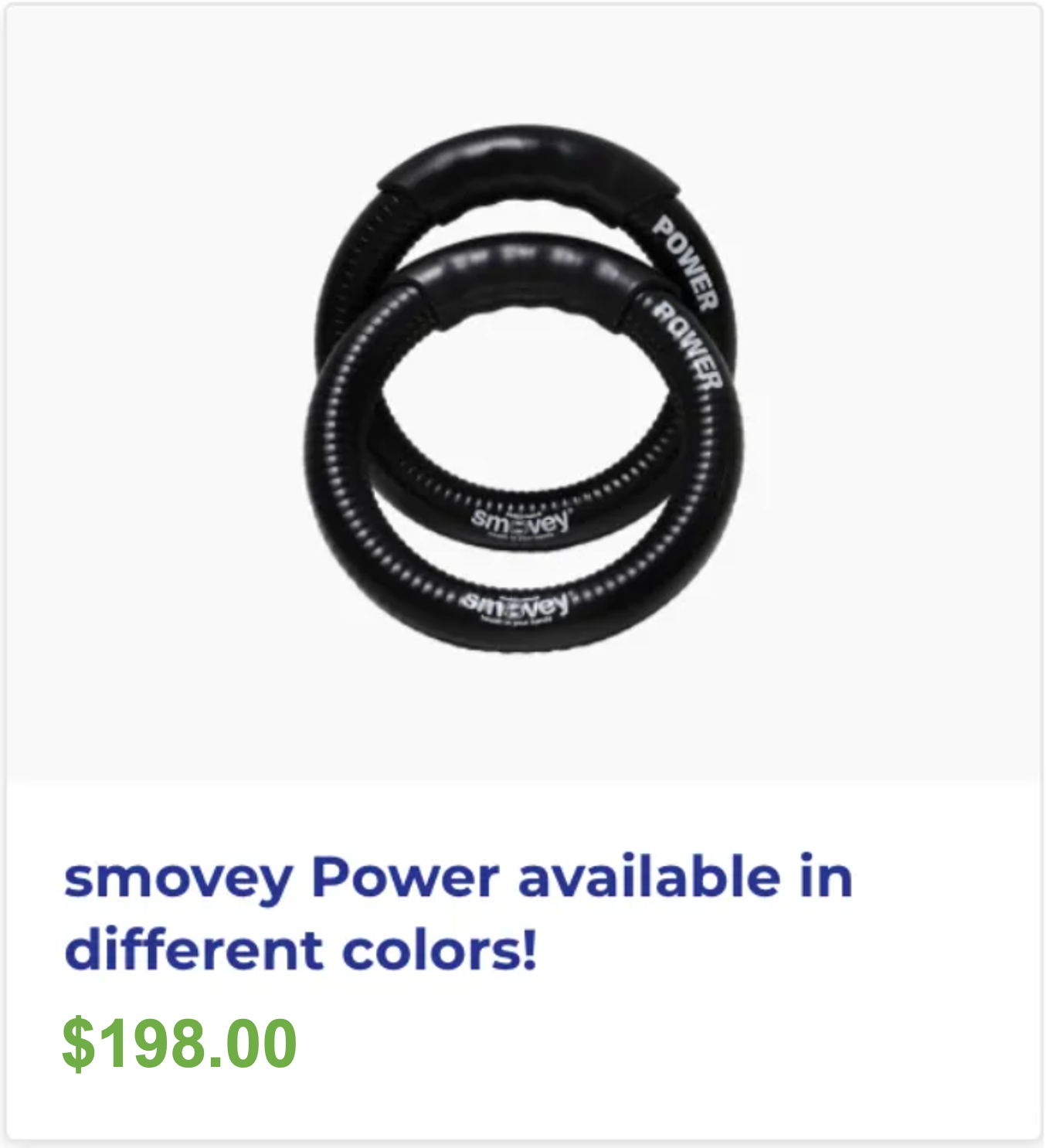 Smovey power available in different colors for $ 198.00