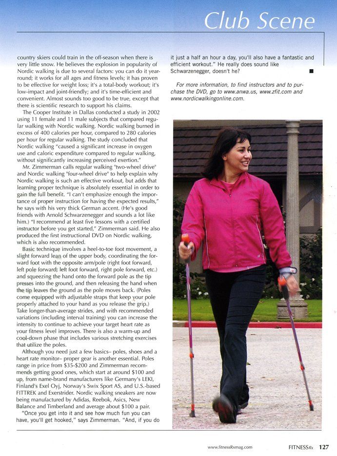 A woman in a pink jacket is walking with crutches.