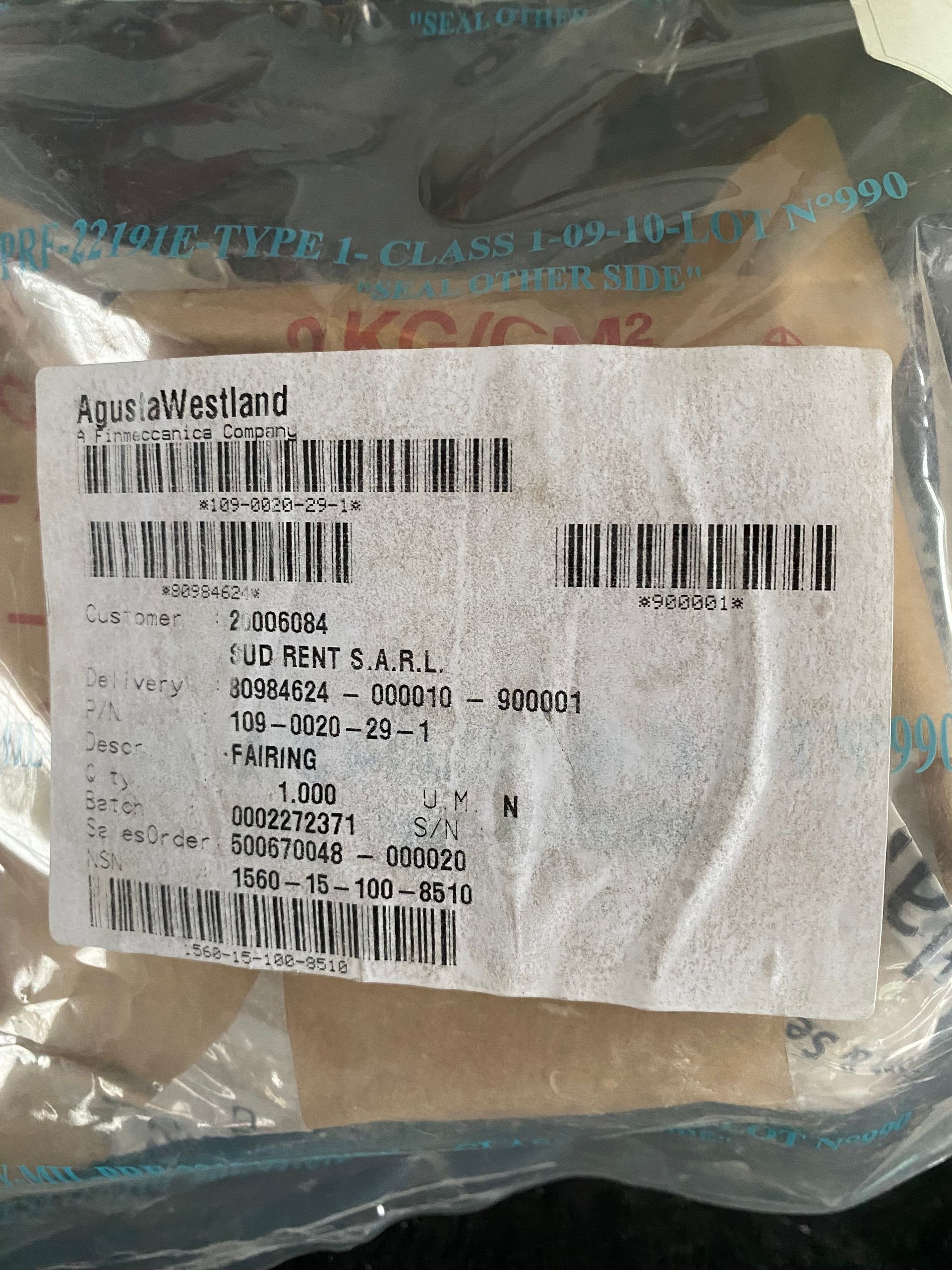 FAIRING 1089-0020-29-1