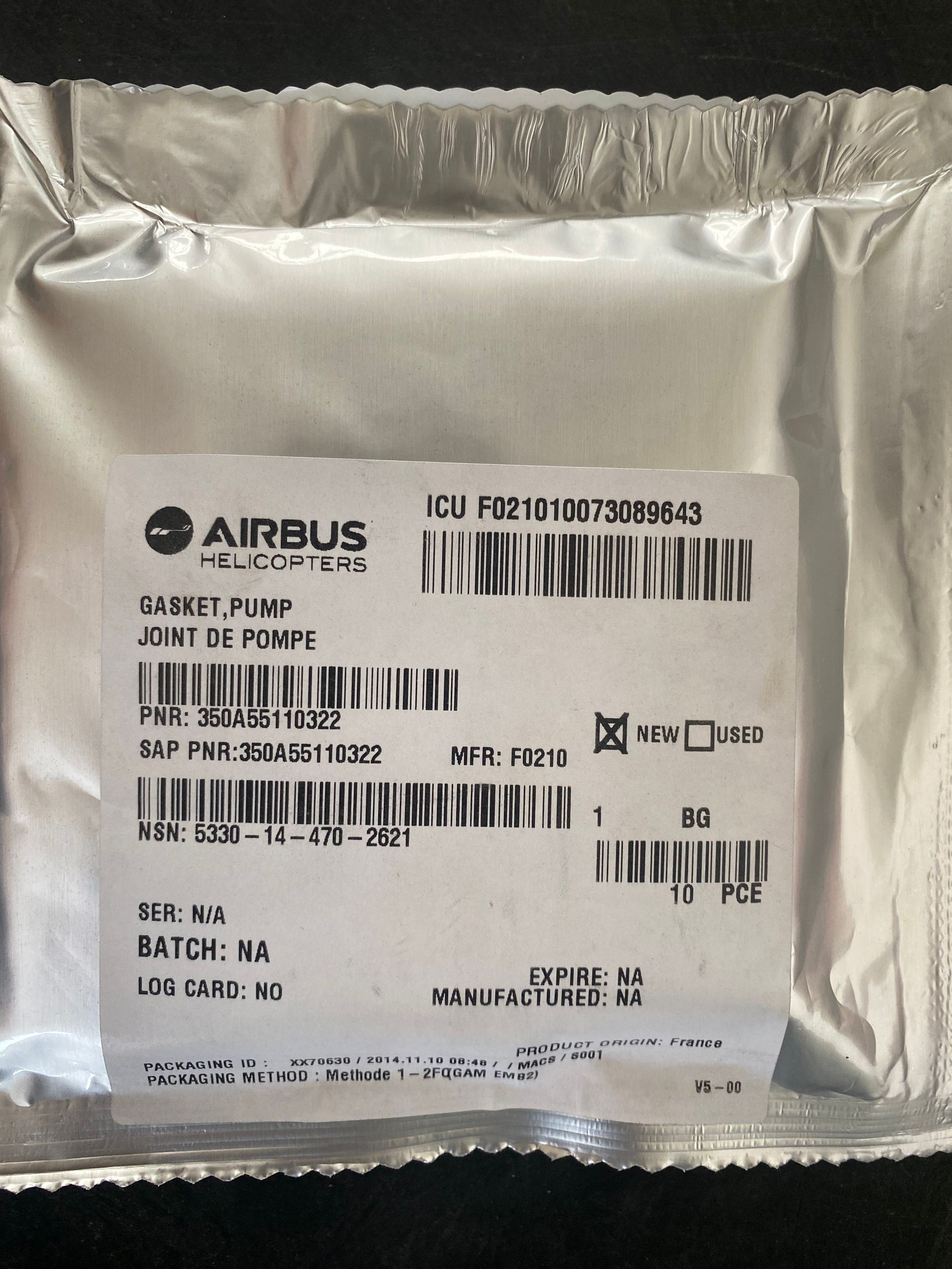 AIRMONACO GASKET 350A55110322