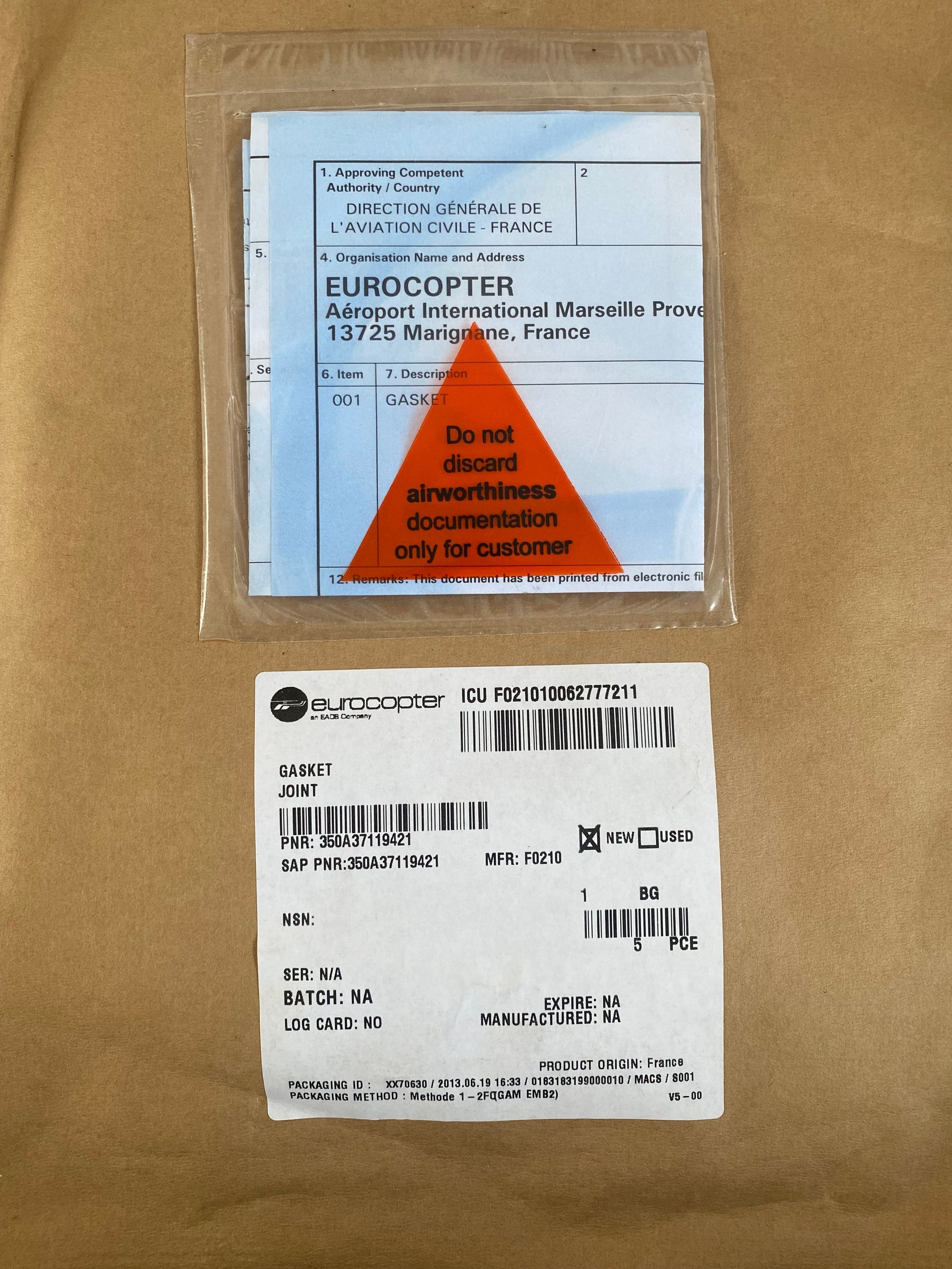 GASKET JOINT 350A37119421