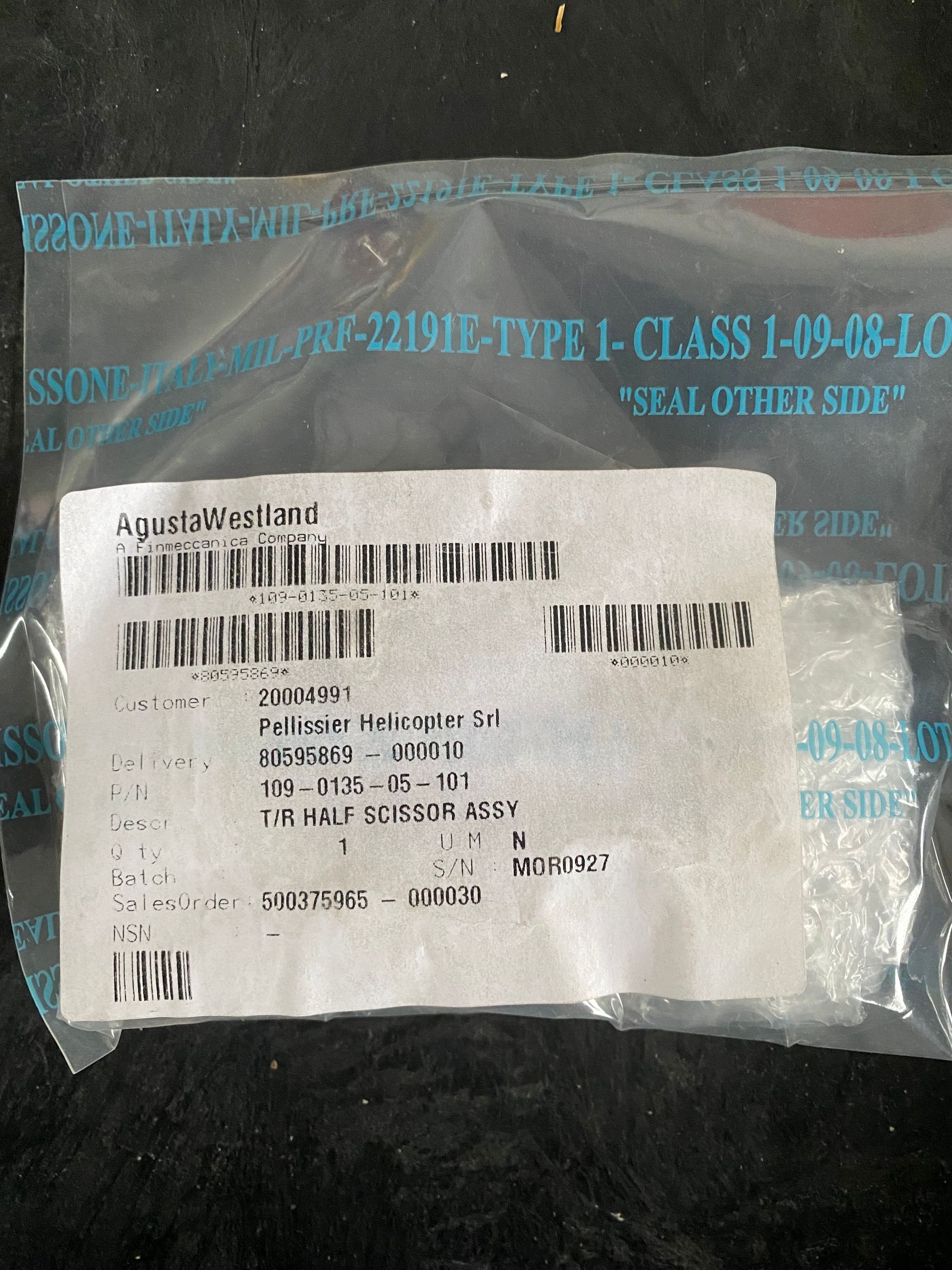 HALF SCISSOR ASSY 109-0135-05-101