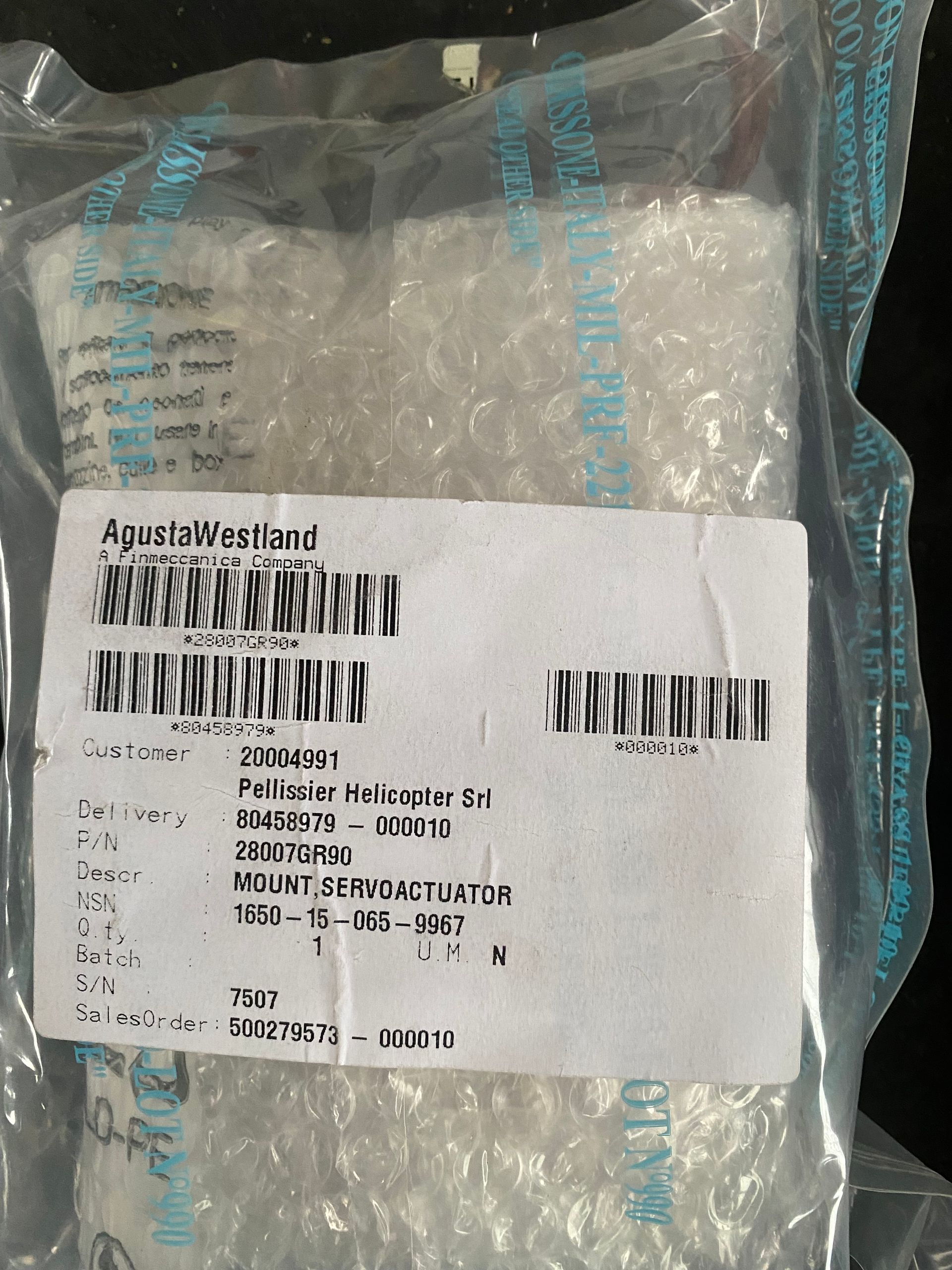 MOUNT SERVOACTUATOR 28007GR