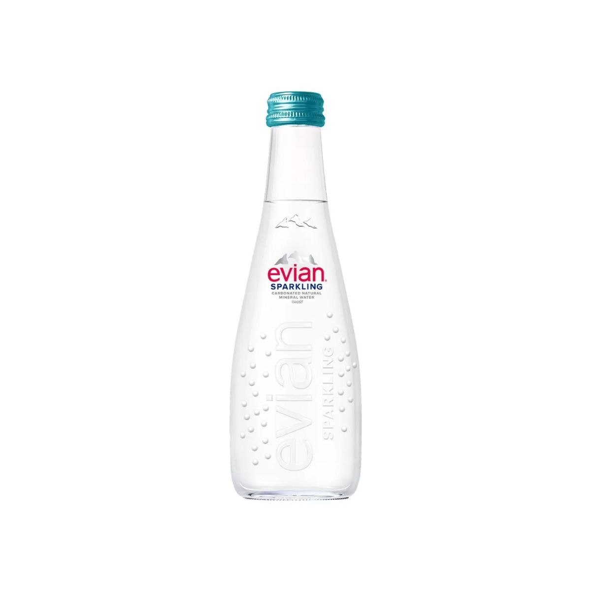 【Evian】氣泡天然礦泉水 330毫升 X 20入(玻璃瓶裝)