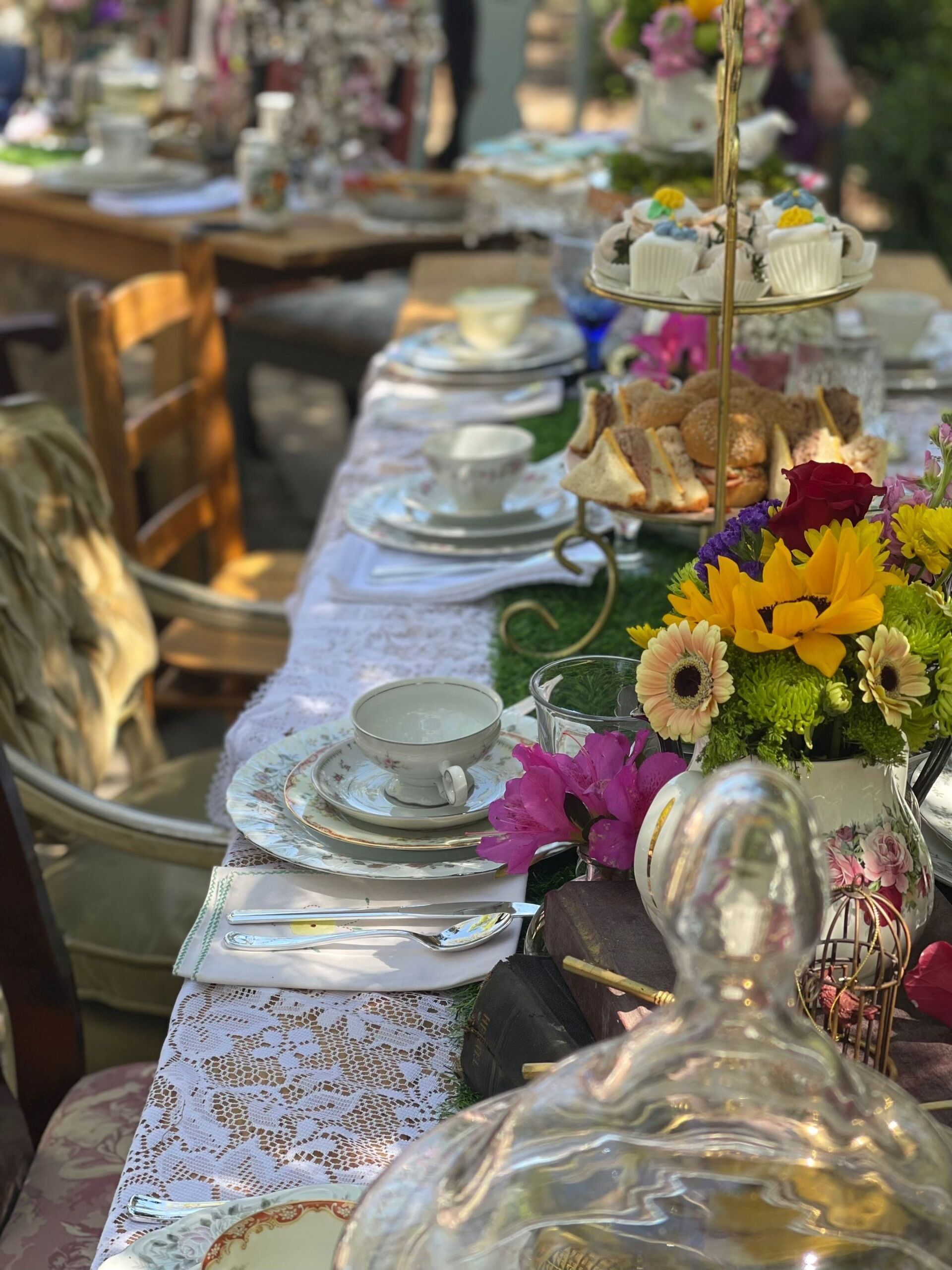 Lovely for parties under the oaks