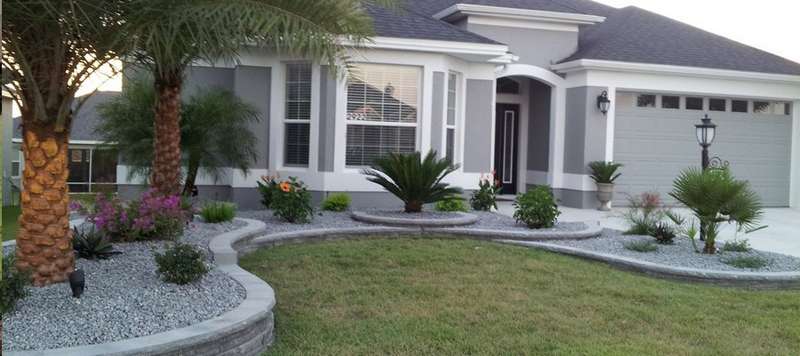 House landscape with gravel - Gravel Products in Florida