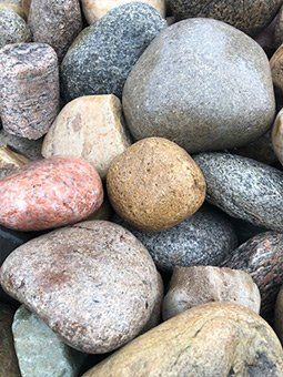 3-5 inch Red Mexican Beach Pebbles  - River Rounds in Florida