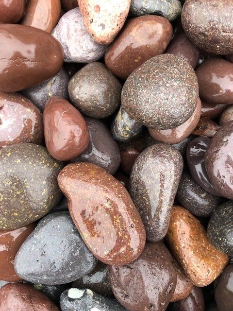1-2 inch Red Mexican Beach Pebbles  - River Rounds in Florida