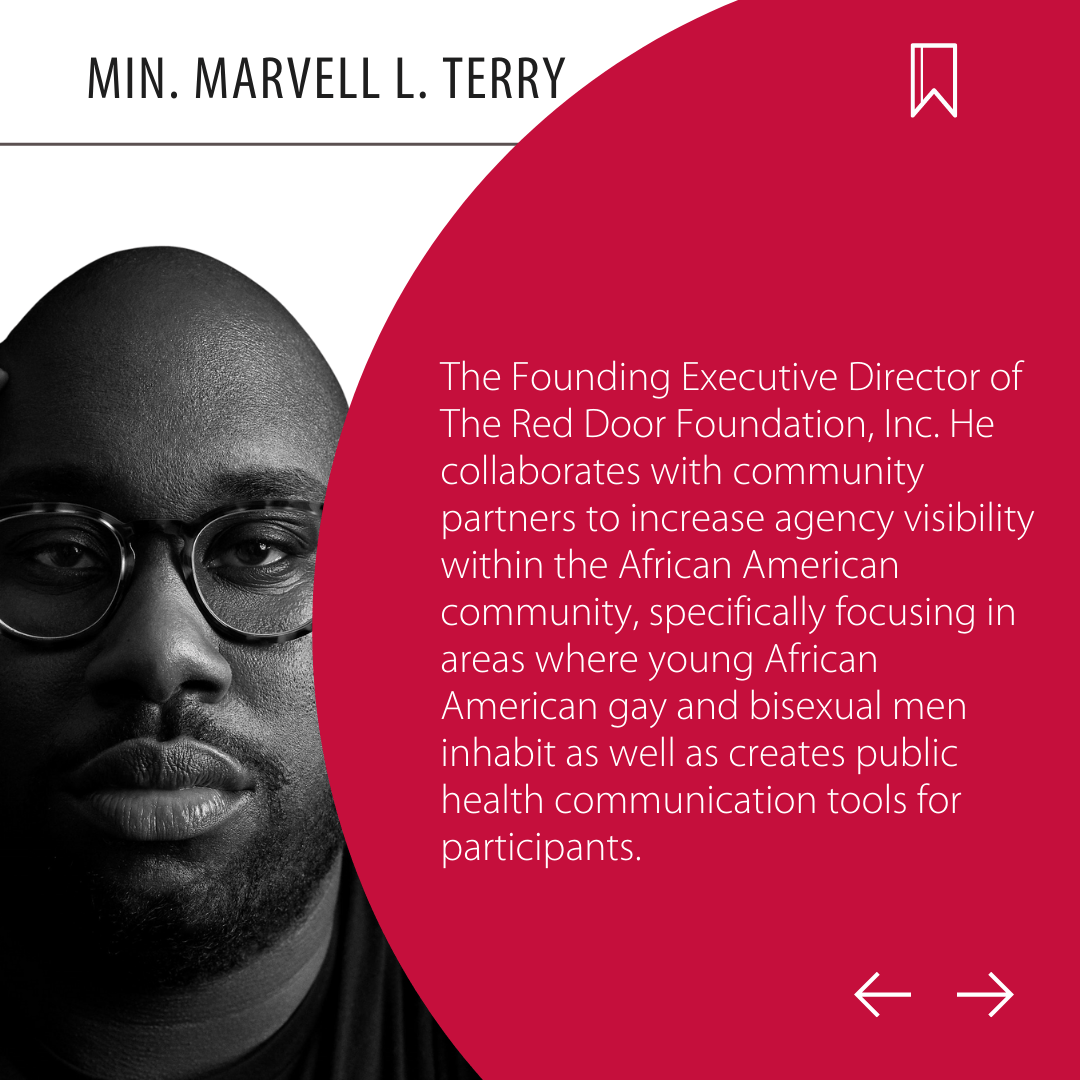 Marvell L. Terry, Founder of The Red Door Foundation: Championing Change in the African American Community.