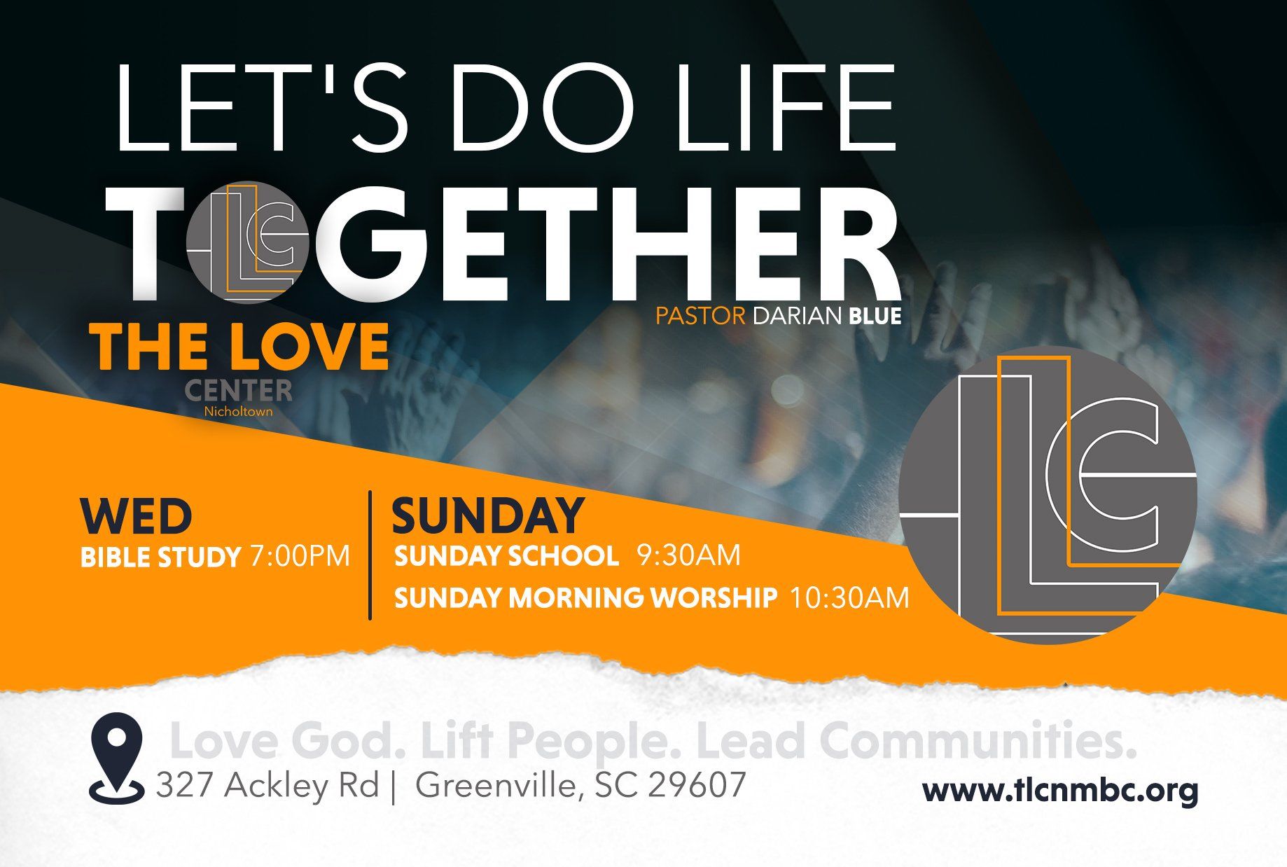 A poster for a church called let 's do life together.
