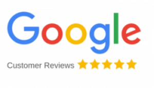 Google Customer Reviews logo with five gold stars.