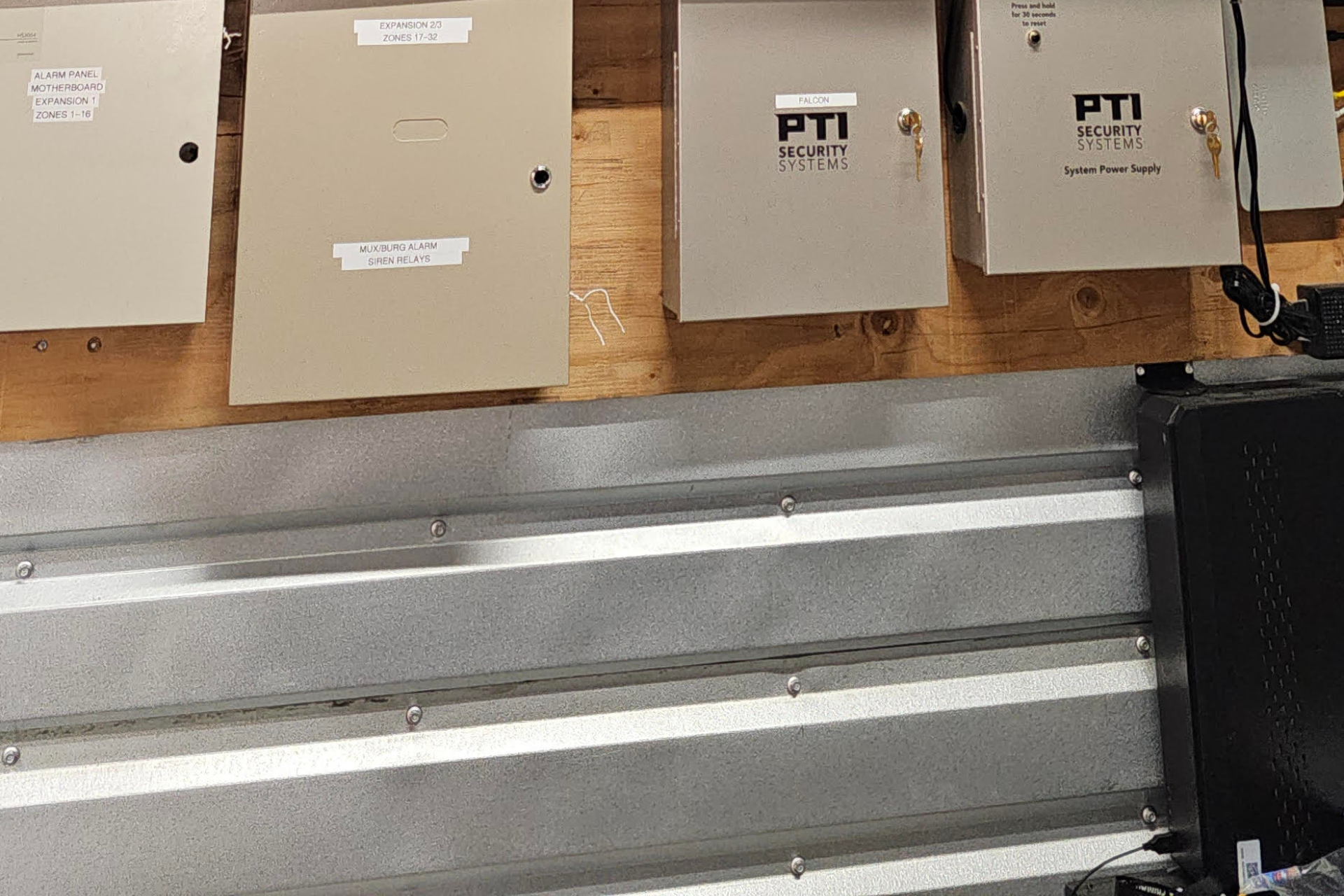 A bunch of boxes with the word pti on them