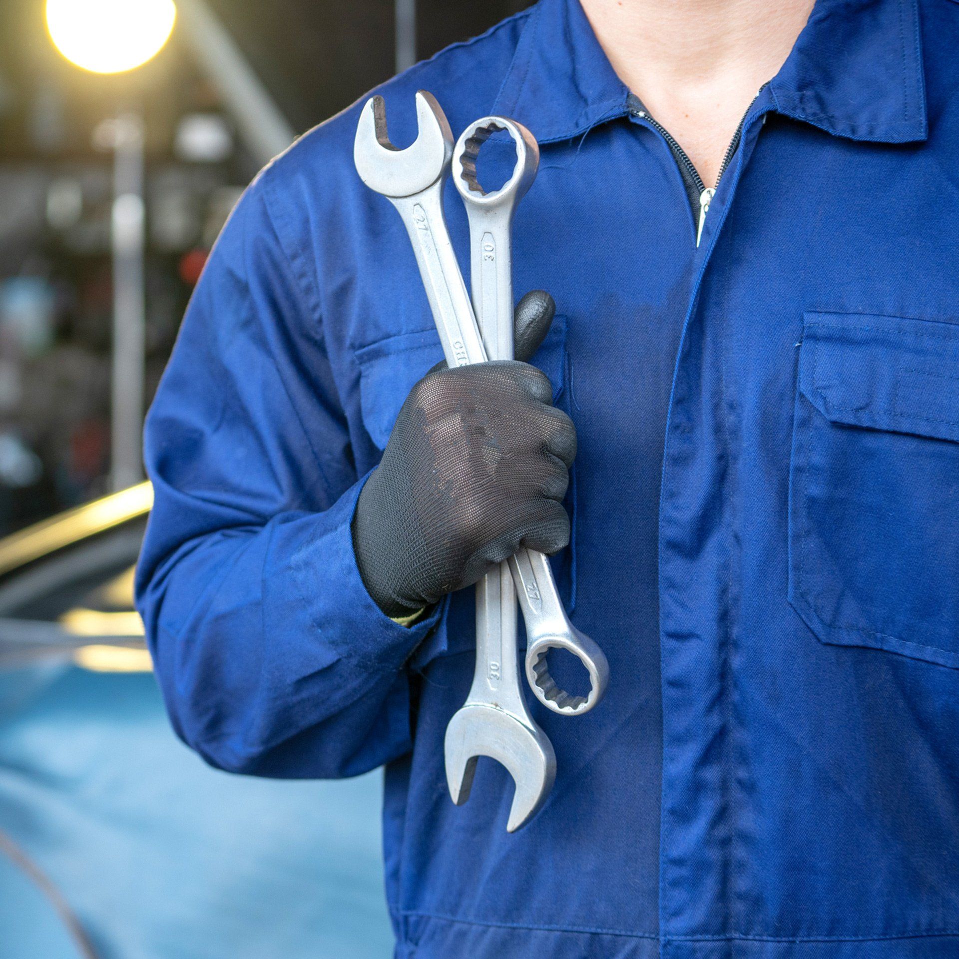 Mechanic Holding Tools — Mill Valley, CA — Quality Auto Body