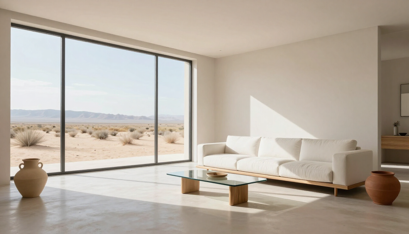Staged living room