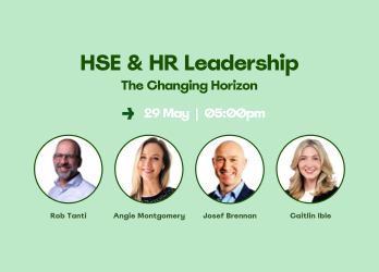 A poster for hse & hr leadership the changing horizon