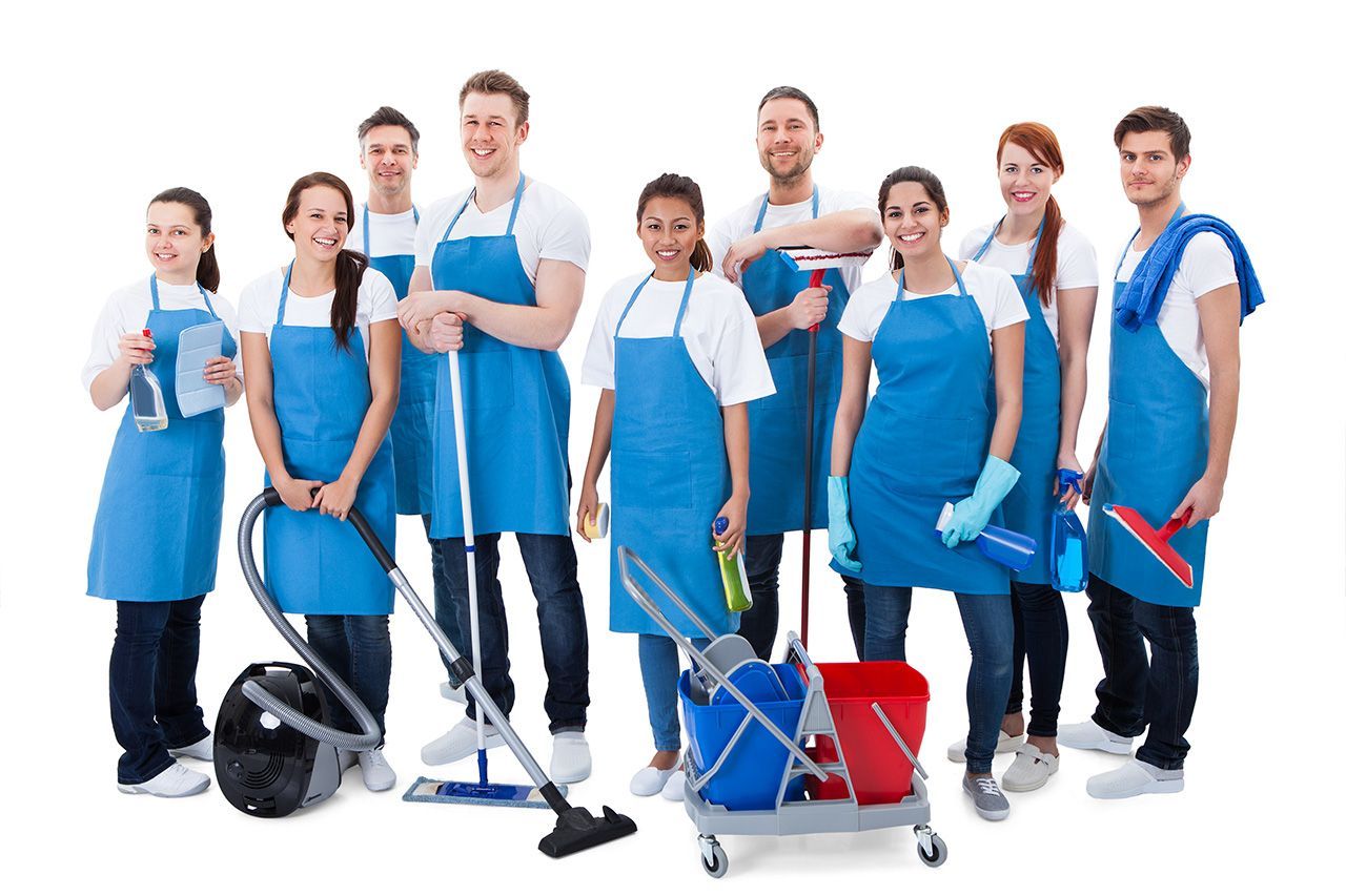 Standard Cleaning Services team including male and female