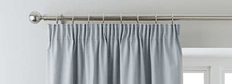 Gathered Pencil Pleat Curtain