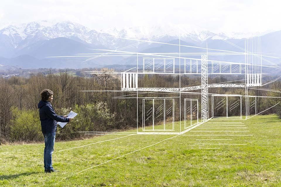 rappresentazione di una progettazione edile