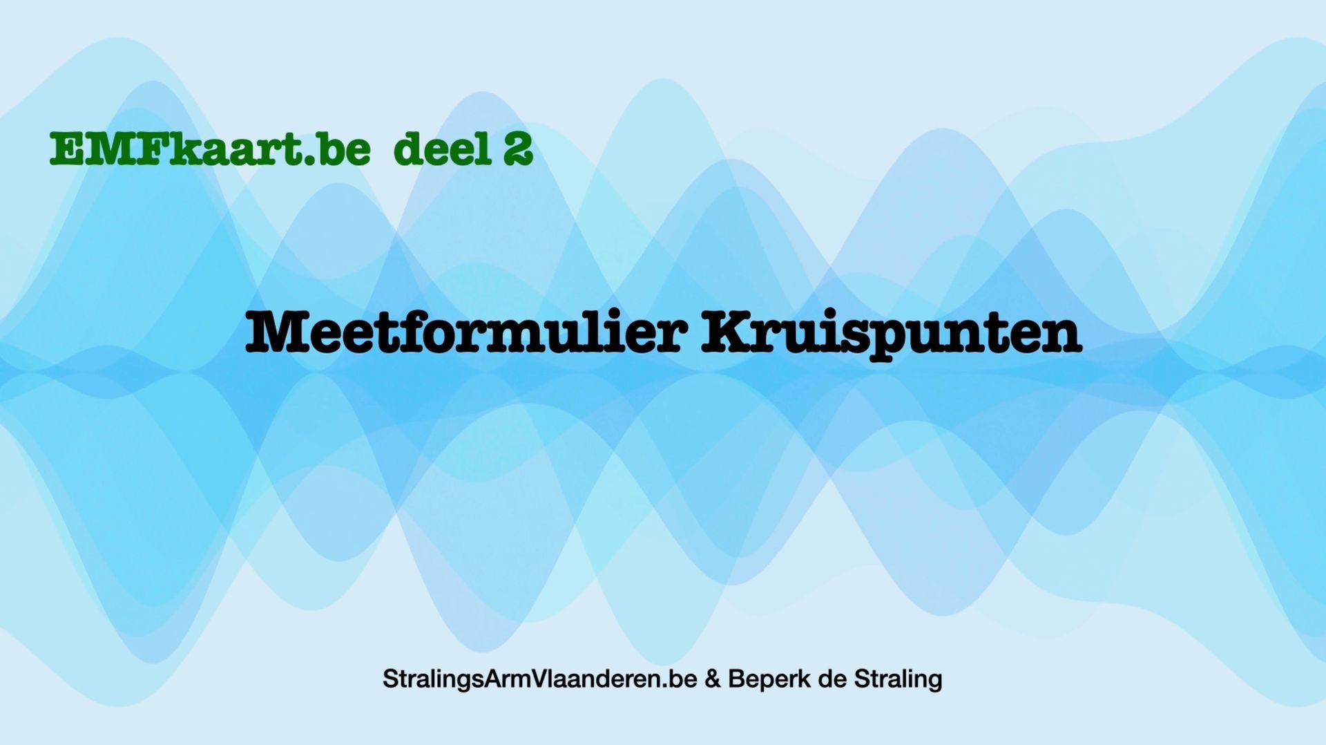 A blue background with meetformulier kruispunten written on it