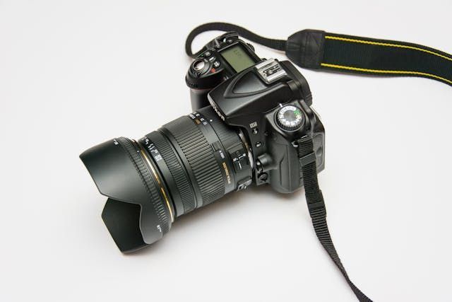 A professional photography camera