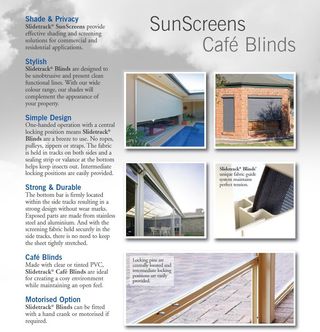 Sun Screens Cafe Blinds