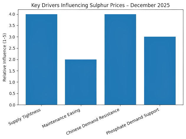 Key Drivers Influencing Sulfur Prices-December2025