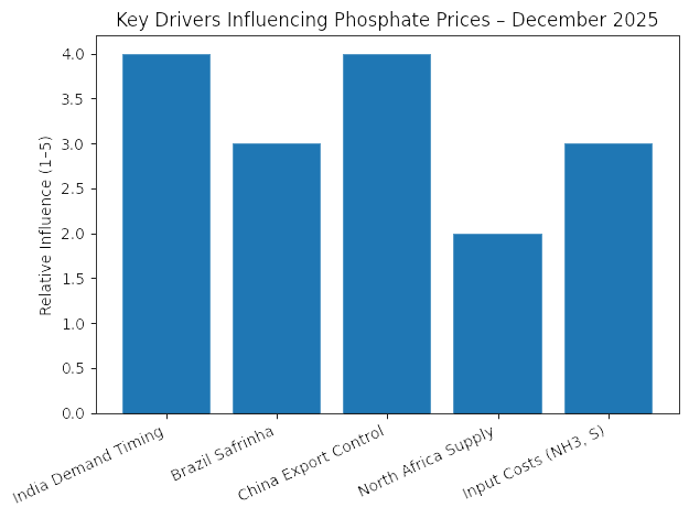 Key Drivers Influencing Phosphate Price-December2025