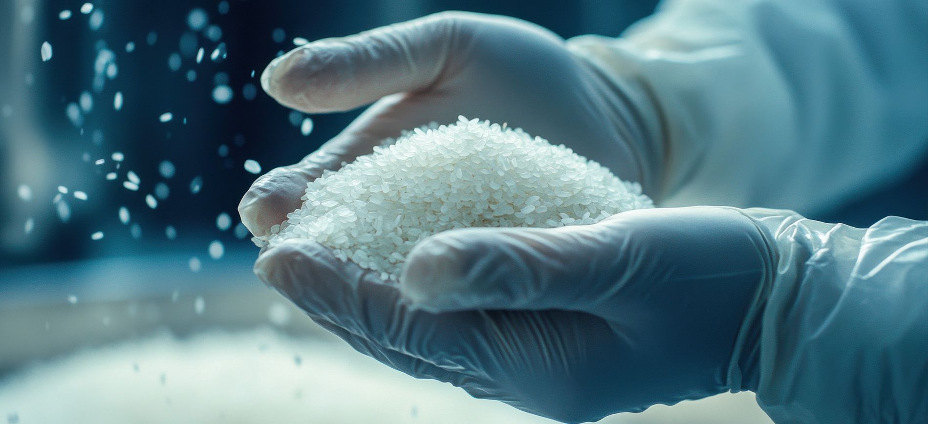 Granular urea coated with sulfur and polymer for slow nitrogen release.