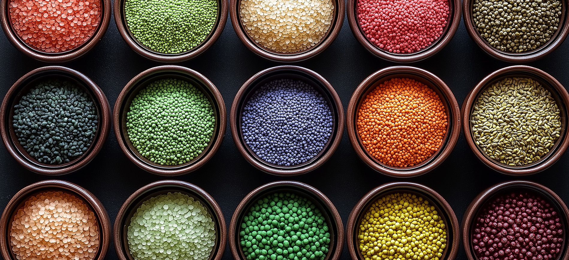 Farmer spraying micronutrient foliar fertilizer on tomato plants in the early growth stage.