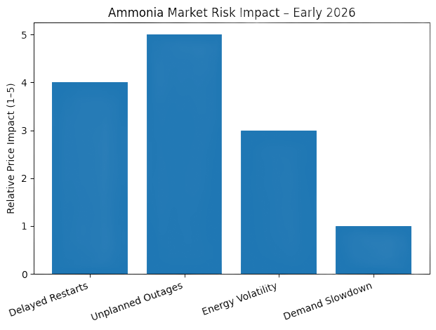 Ammonia Market Risk Matrix – Early 2026