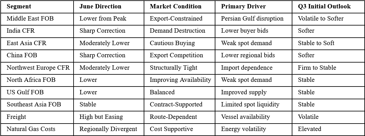 Ammonia Market Dashboard