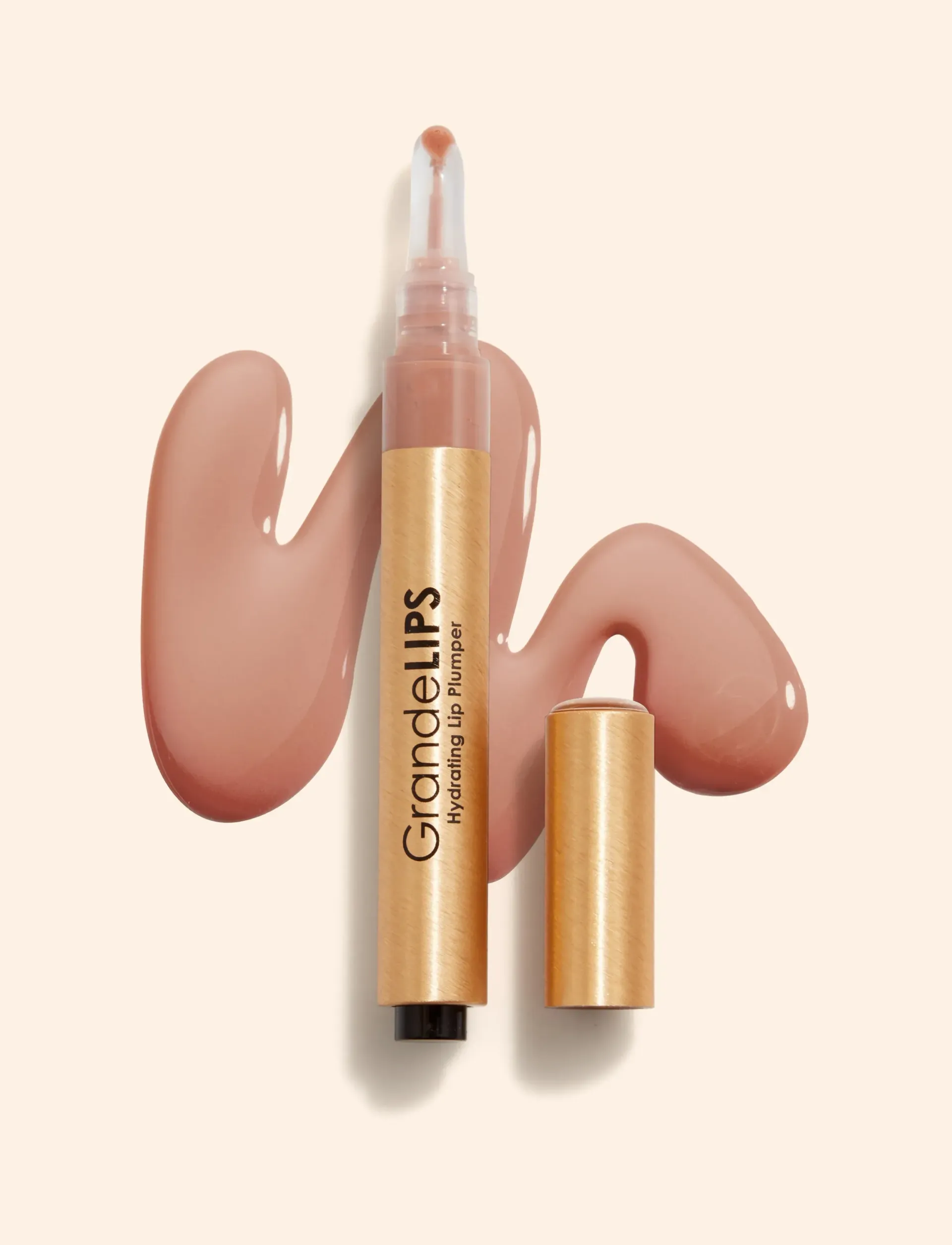 GrandeLIPS Hydrating Lip Plumper, Gloss Finish, barely there