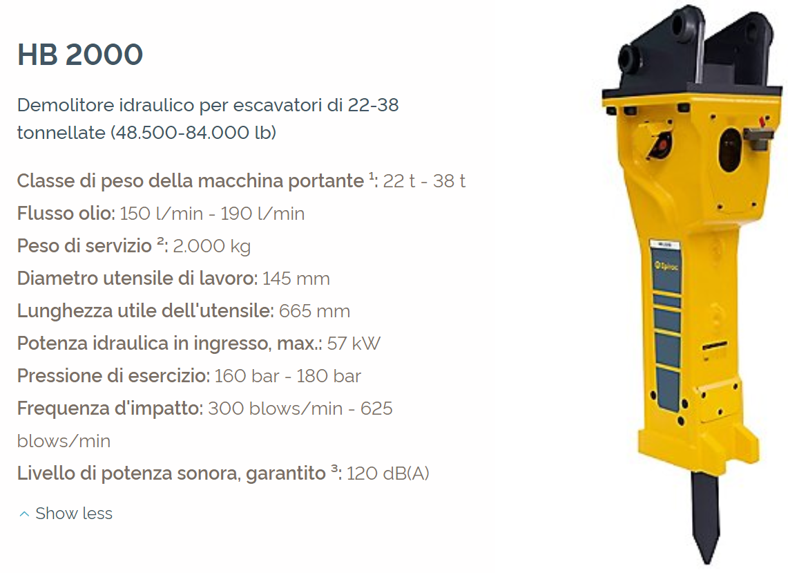 Demolitore HB 2000