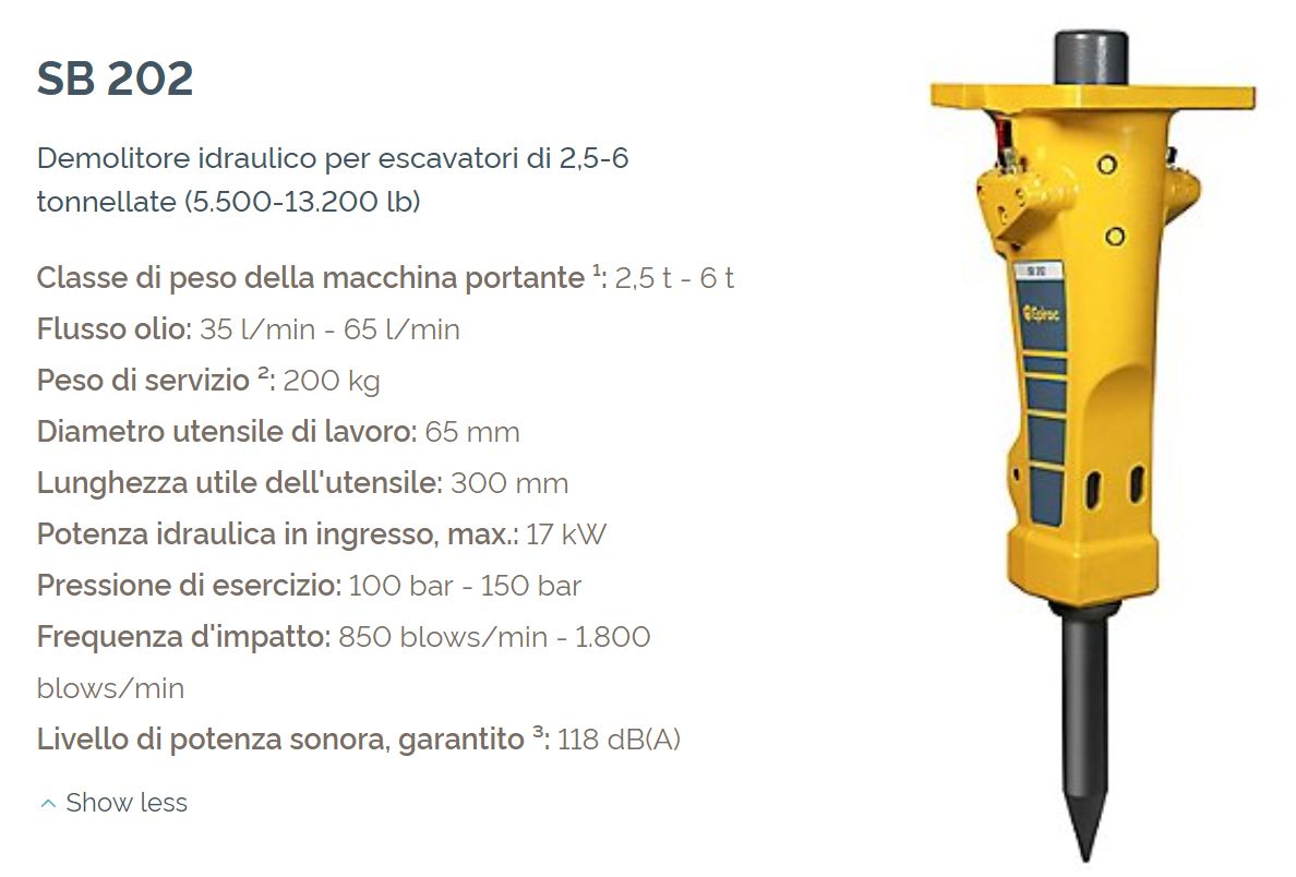 Demolitore SB 202