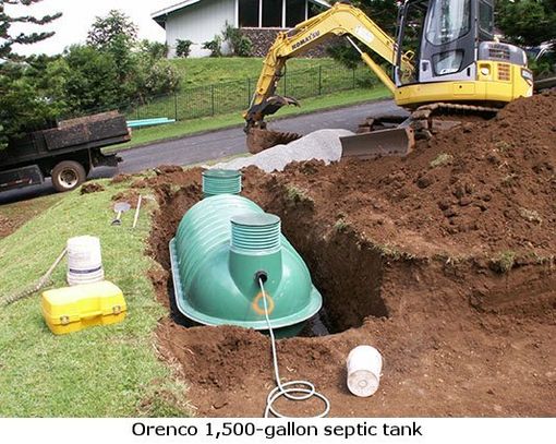 1500 gallon septic tank