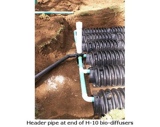 header pipe at end of h-10 bio diffusers