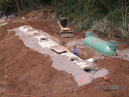 Opening wastewater tank on top