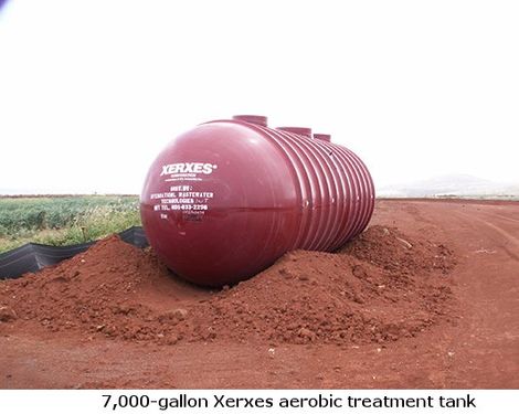 7,000 gallon xerxes aerobic treatment tank