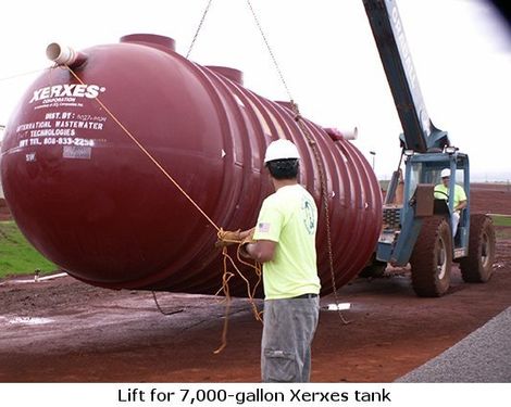 lift for 7,000 gallon xerxes tank