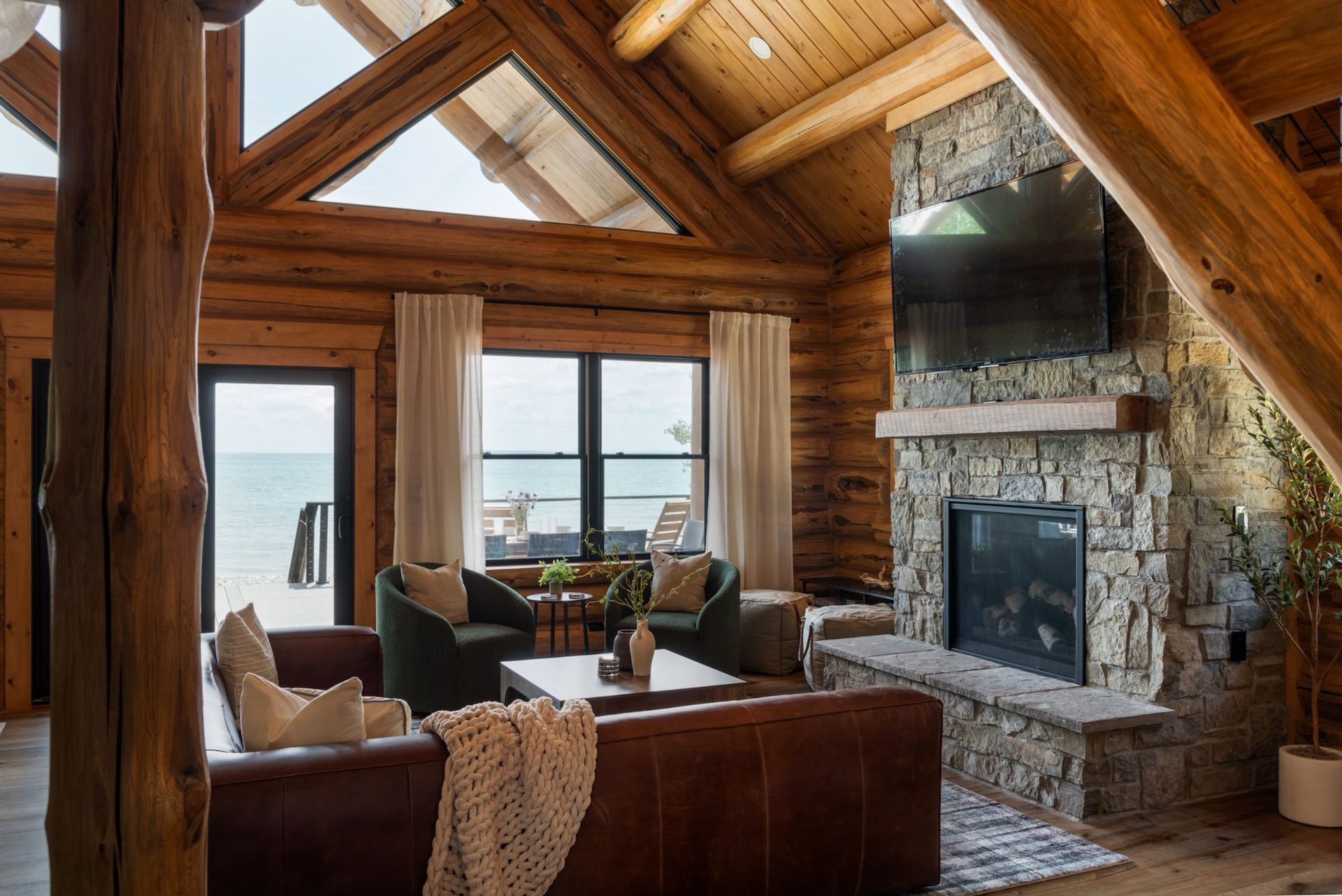 michigan lakefront home addition
