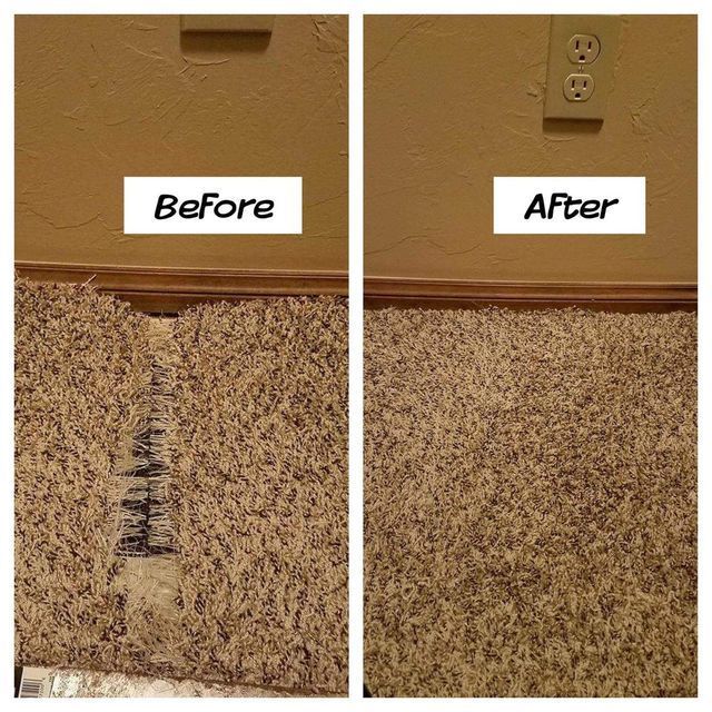 Fixed Damaged Carpet — Piedmont, OK — America United Carpet Services