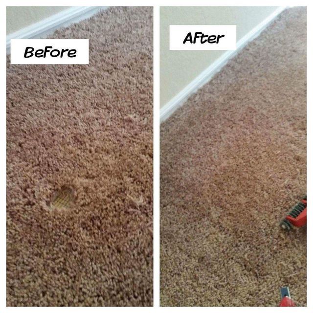 Fixing the Carpet— Piedmont, OK — America United Carpet Services