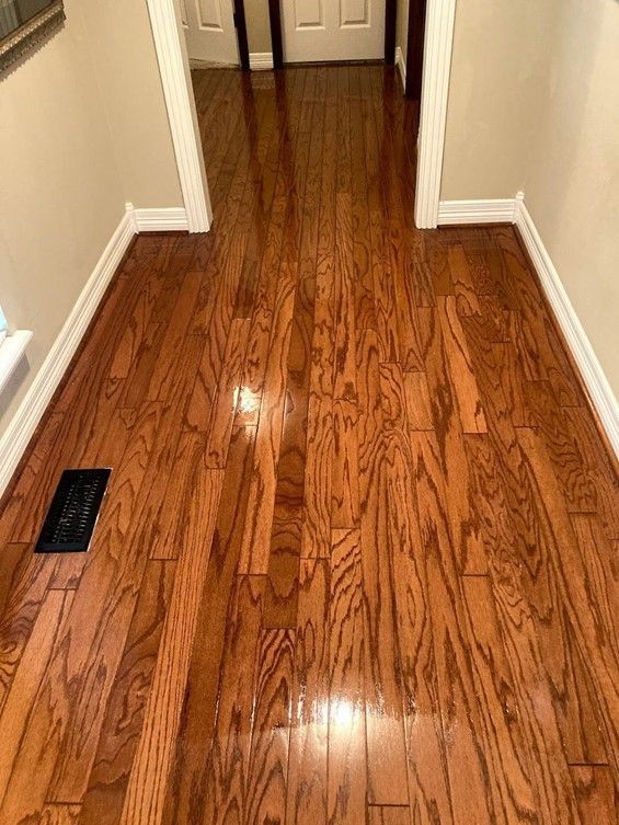 Clean Hardwood Flooring — Piedmont, OK — America United Carpet Services