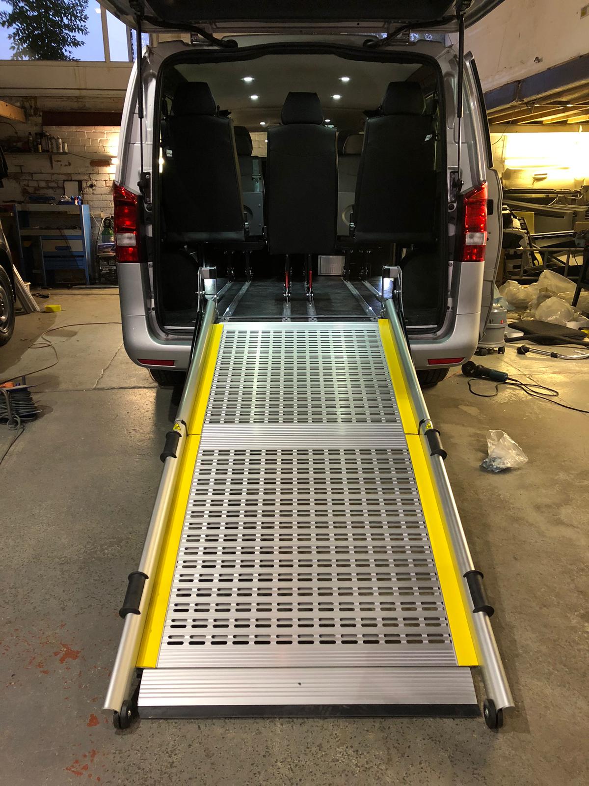 Wheel chair ramp taxi conversion 
