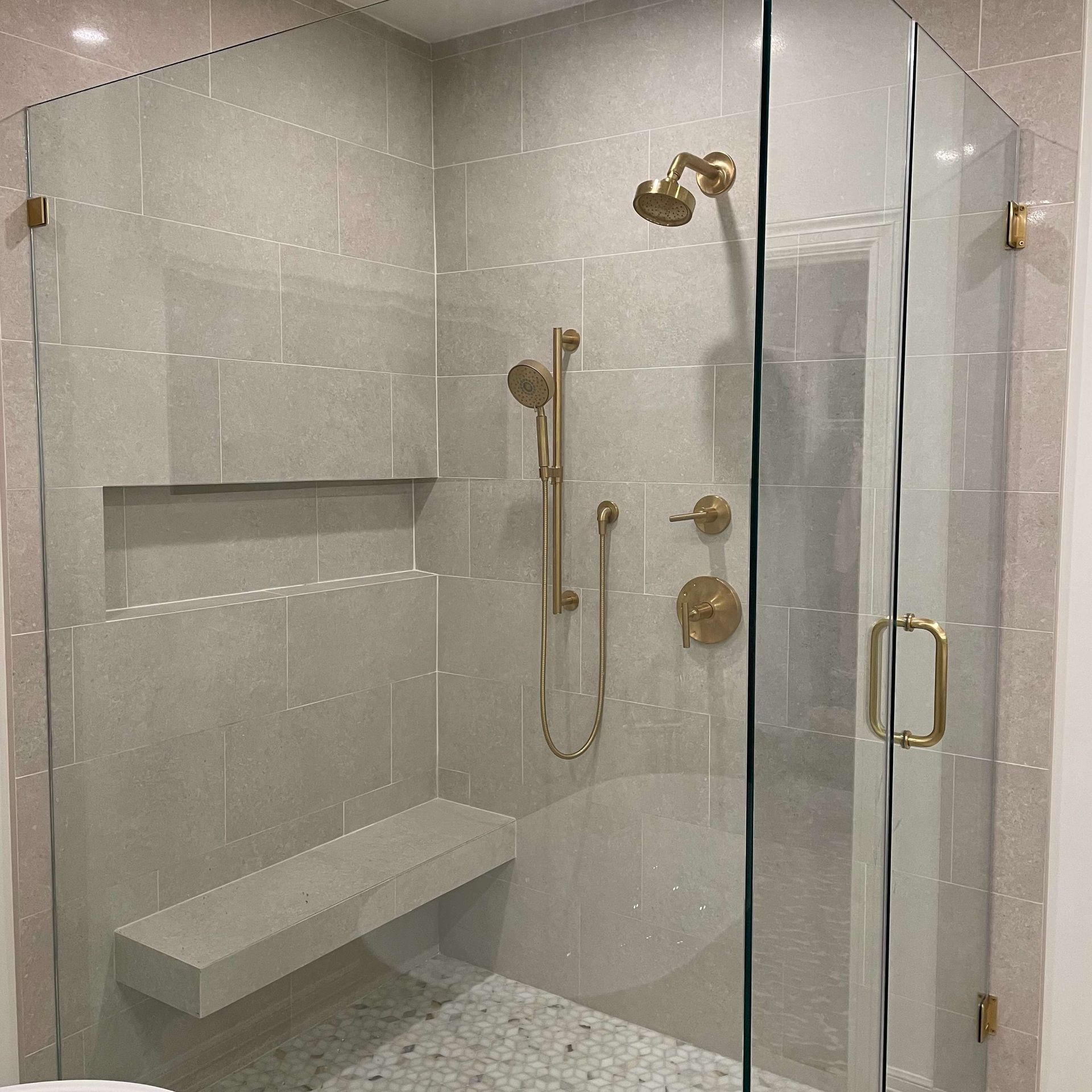 Bathroom shower partition