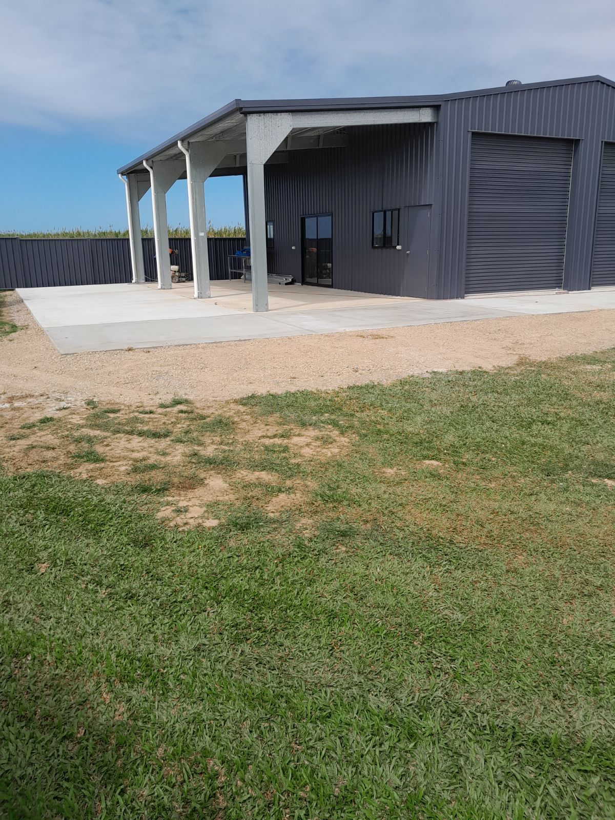 A Concrete Foundation is Being Built in a Dirt Field — Bark Concreting In Ryan, QLD