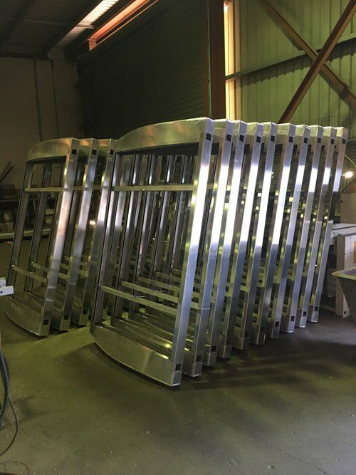 stacked aluminium fabrications