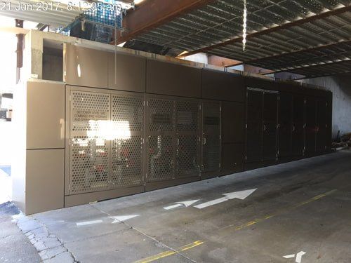 aluminium fabrication with machinery inside