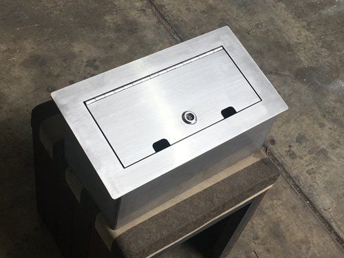 stainless steel donation box