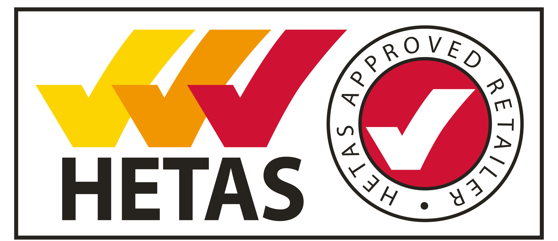 Full Colour HETAS Approved Logo